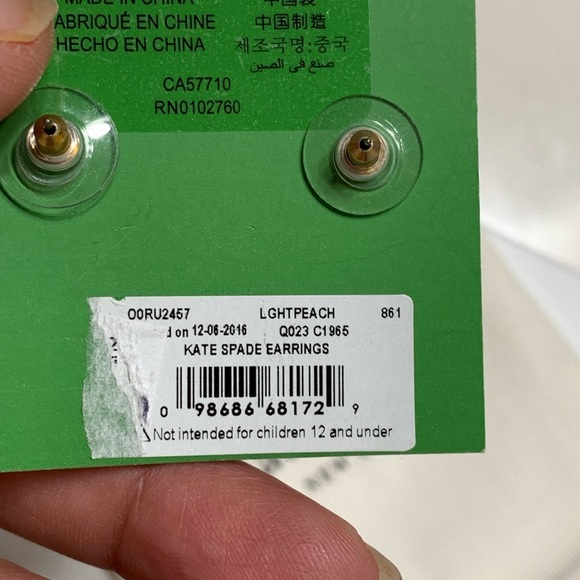 Kate Spade Gumdrop Stud Round Cut Earrings - Picture 4 of 8